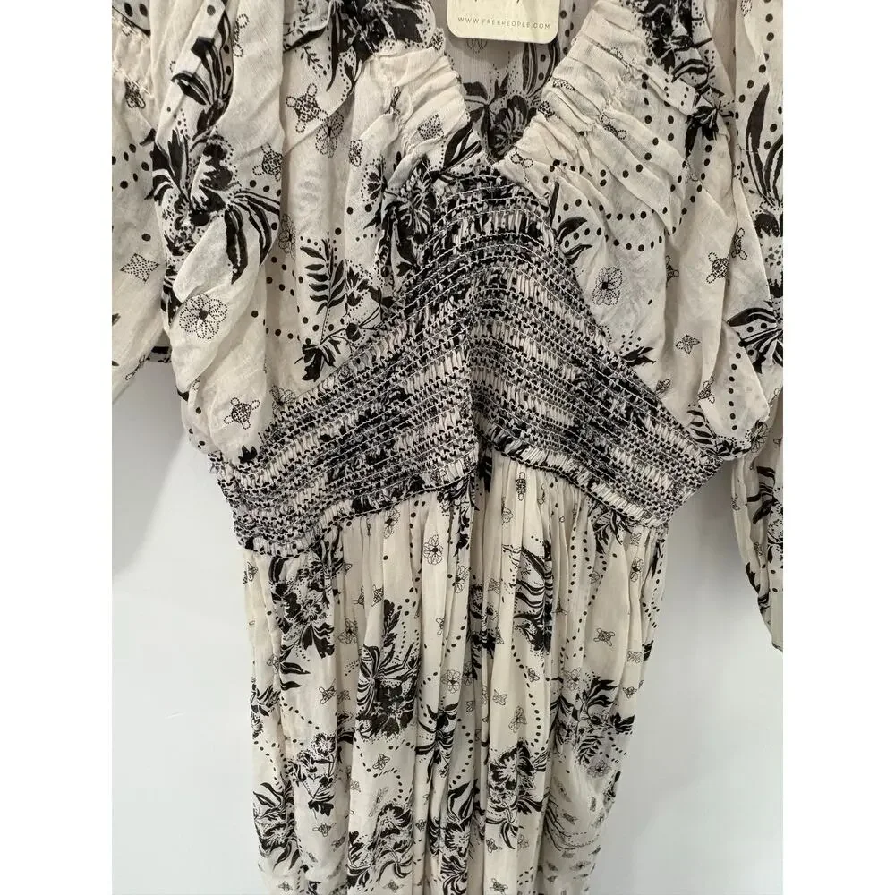 NWT Free People Cotton Floral Dress Size XS